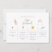 aquarel drank uitnodiging voor vrijgezellenfeestje (Voorkant)