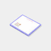 Aquarel Drie Schattige Honden Klaar Voor Kerstmis Post-it® Notes (Schuin)