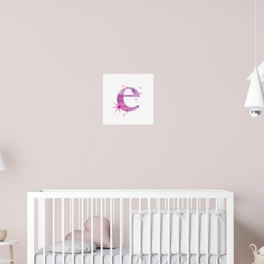 Aquarel E Poster (Kinderkamer 2)