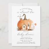 Aquarel Een Klein Boeje Komt Eraan Baby Shower Kaart (Voorkant)