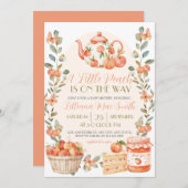 Aquarel Een Klein Perzik is Onderweg Kaart (Voorkant / Achterkant)