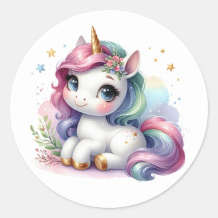 aquarel eenhoorn Stickers