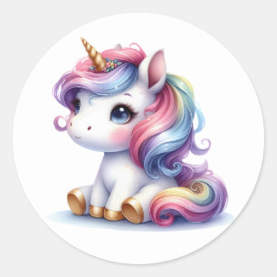  aquarel eenhoorn Stickers