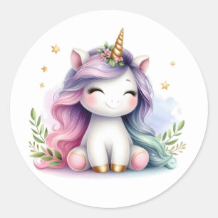  aquarel eenhoorn Stickers