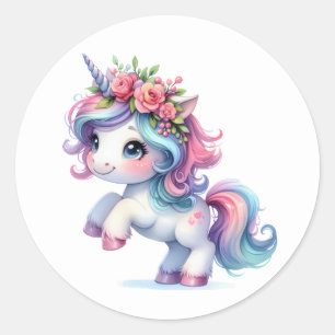  aquarel eenhoorn Stickers