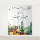 Aquarel Eerste Fiesta 1e Verjaardag Achtergrond Wandkleed (Voorkant)