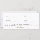 Aquarel Elegante Eikenboom Cadeaubon (Achterkant)