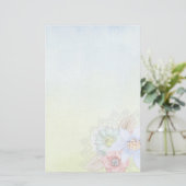 Aquarel en Bloemen Briefpapier (Staand voorkant)