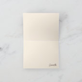 Aquarel Enkele Gele Roos Bedankkaart (Binnen)