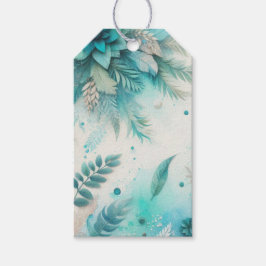 Aquarel Ephemera Cadeaubijslage Cadeaulabel