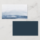 Aquarel, Escortkaart, Eenvoudig Modern Plaatskaartje (Voorkant / Achterkant)