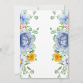 Aquarel Eucalyptus Bloem 10-jarig jubileum  Kaart (Achterkant)