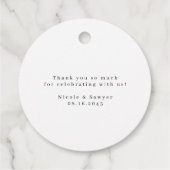 Aquarel Eucalyptus en Zonnebloemen Dank Je Wel Bedankjes Labels (Achterkant)