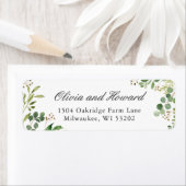 Aquarel Eucalyptus Groene Gebladerte Bladeren Etiket (Insitu)