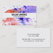 Aquarel | Expressief Visitekaartje (Voorkant / Achterkant)