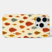 Aquarel Fall laat naadloos patroon achter Case-Mate iPhone Case (Achterkant (horizontaal))