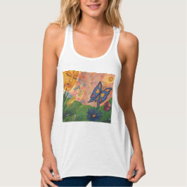 aquarel fantasie illustratie vrouw godin leven tanktop
