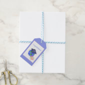 Aquarel felicitaties afstudeerders cadeaulabel (Met Touw)
