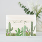 Aquarel Fiesta Cactus Planten Bedankt (Staand voorkant)