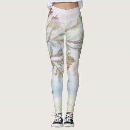 Aquarel Floral Design Leggings