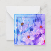 Aquarel Floral Mini Notitiekaartje (Achterkant)