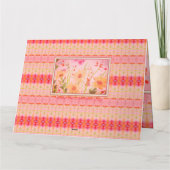 Aquarel Floral ontworpen Kaart (Achterkant)