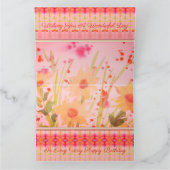Aquarel Floral ontworpen Kaart (Binnen)