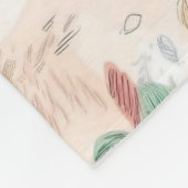 Aquarel florale werveling fleece deken (Hoek)