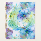 Aquarel florale werveling planner (Voorkant)