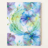 Aquarel florale werveling planner (Achterkant)