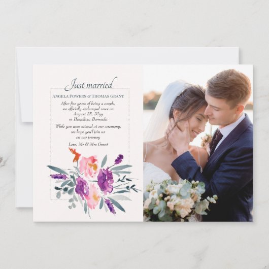 Aquarel Foto Aankondiging (Voorkant)