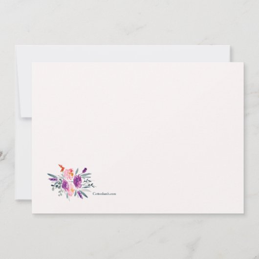 Aquarel Foto Aankondiging (Achterkant)