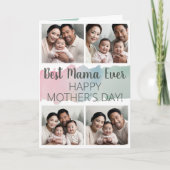 Aquarel Foto Collage Moederdag kaart voor mama (Voorkant)