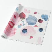 Aquarel Fruit Inpakpapier (Uitgerold)