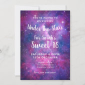 Aquarel Galaxy onder de sterren Kaart (Voorkant)