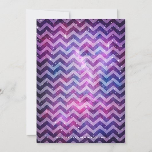 Aquarel Galaxy onder de sterren Kaart (Achterkant)