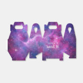 Aquarel Galaxy Roze En Paarse Sweet Sixteen Bedankdoosjes (Uitgevouwen)