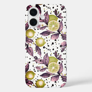 aquarel geschetste gedetailleerde van groene blade iPhone 16 hoesje