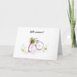 Aquarel geschilderde illustratiekaart kaart