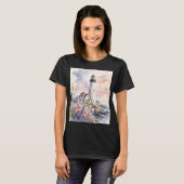 Aquarel Geschilderde Vuurtoren T-shirt (Voorkant volledig)