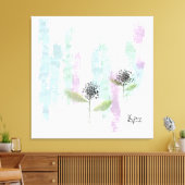 Aquarel gestrekt canvas afdruk (Insitu (Woonkamer))
