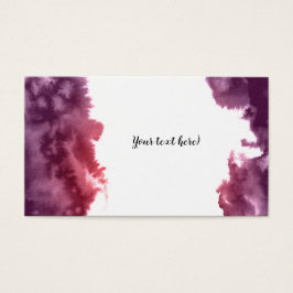 Aquarel getextureerde kaart. visitekaartje