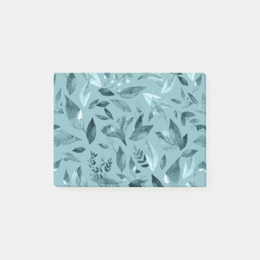Aquarel gevallen bladeren 2 post-it® notes (Voorkant)