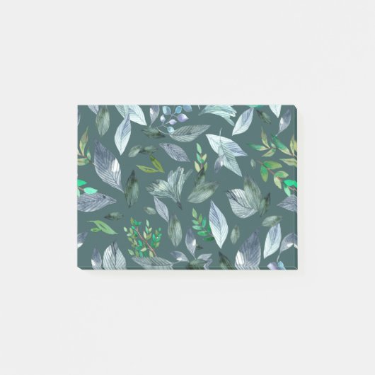 Aquarel gevallen bladeren 5 post-it® notes (Voorkant)