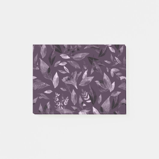Aquarel gevallen bladeren 7 post-it® notes (Voorkant)