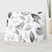 Aquarel gevallen bladeren 8 bedankkaart (Achterkant)