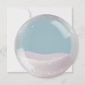 Aquarel Glittersneeuw in liefde vrijgezellenfeest Kaart (Achterkant)