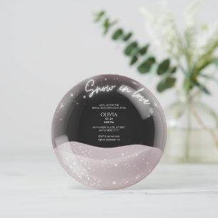 Aquarel Glittersneeuw in liefde vrijgezellenfeest Kaart