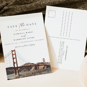 Aquarel Golden Gate San Francisco Californië Briefkaart