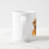 Aquarel Golden Labrador Retriever Hond Grote Koffiekop (Achterkant)
